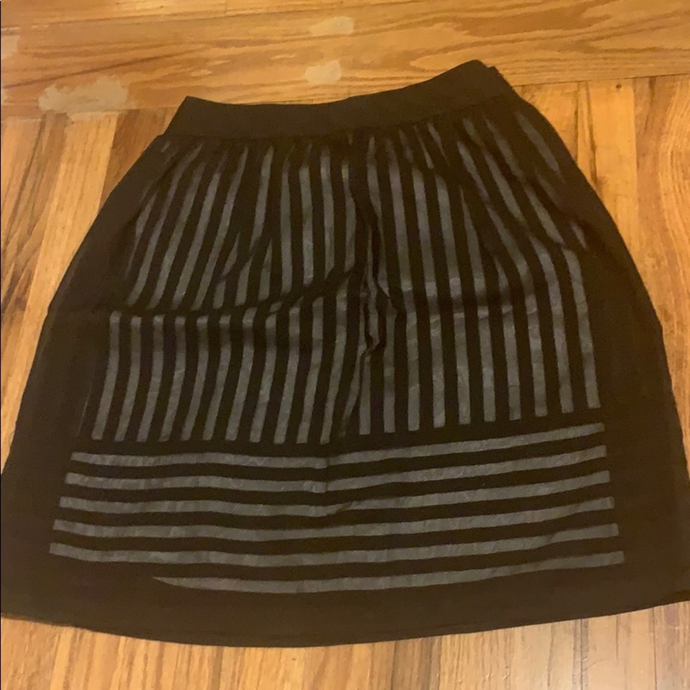 Cynthia Steffe black sheer skirt